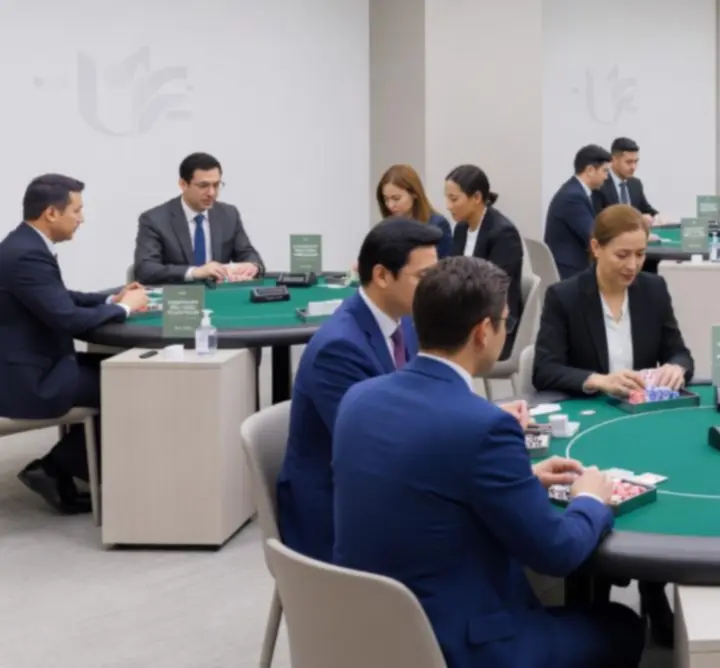 Ambiance saine et maîtrisée pendant un événement corporate