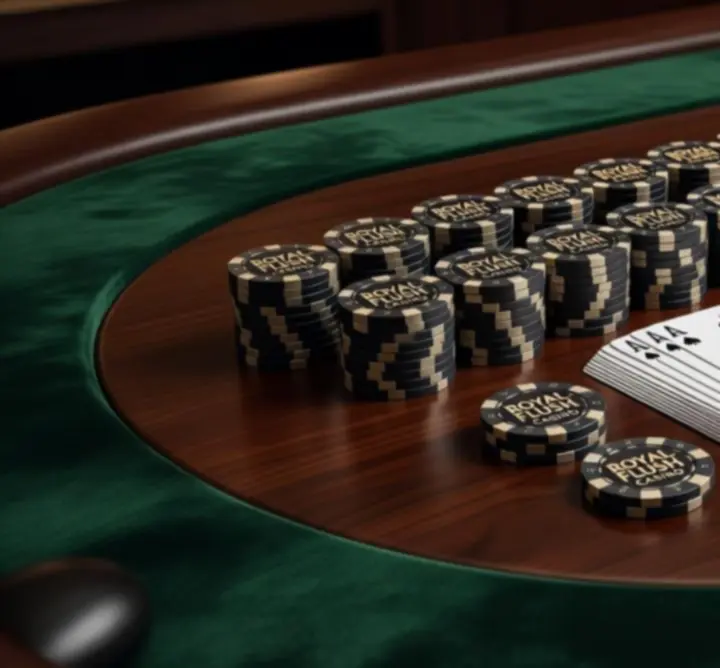 Matériel de poker professionnel prêt pour un événement