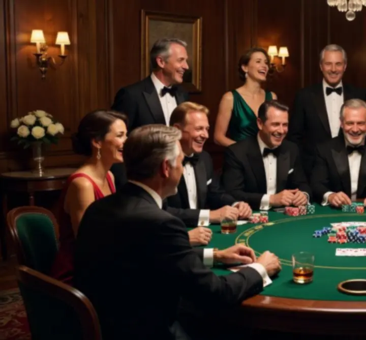 Table de poker animée lors d'une soirée événementielle en France